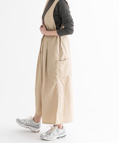 『別注』『撥水/2WAY仕様』GRAMICCI　アクティブナイロンサロペット パンツの2WAY仕様 165cm BEIGE