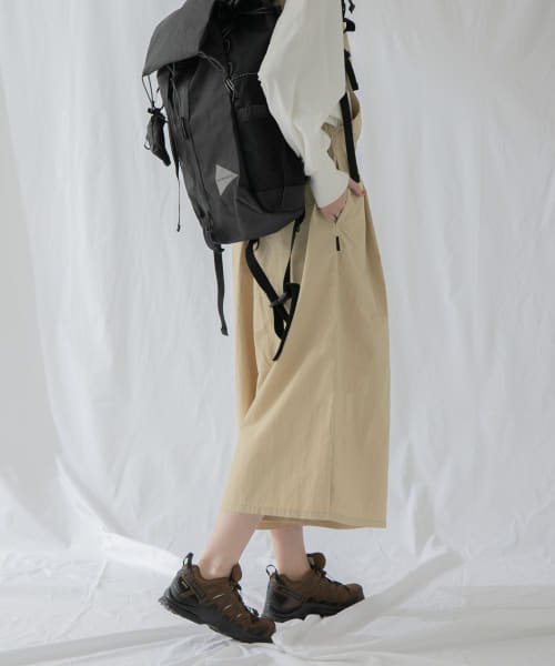 『別注』『撥水/2WAY仕様』GRAMICCI　アクティブナイロンサロペット パンツの2WAY仕様 165cm BEIGE