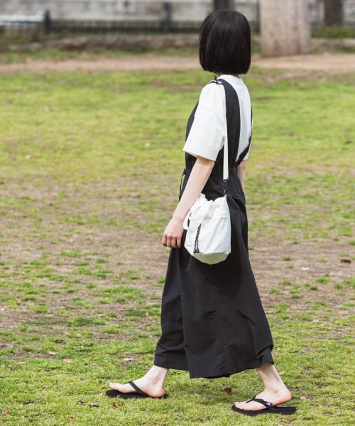 『別注』『撥水/2WAY仕様』GRAMICCI　アクティブナイロンサロペット パンツの2WAY仕様 165cm BEIGE