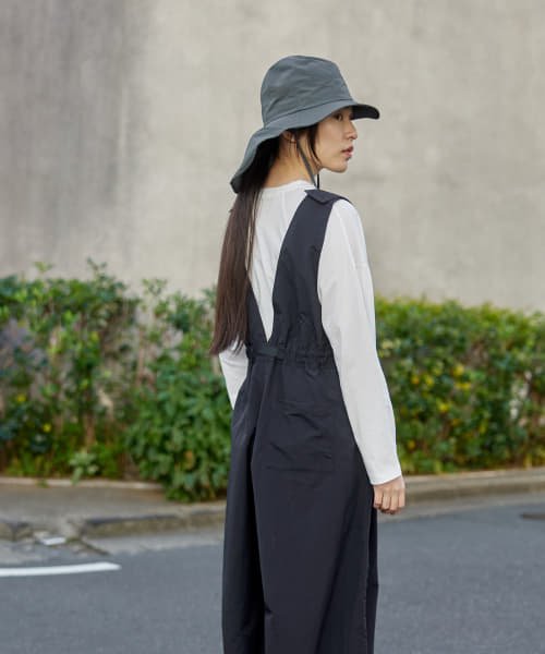 『別注』『撥水/2WAY仕様』GRAMICCI　アクティブナイロンサロペット パンツの2WAY仕様 165cm BEIGE