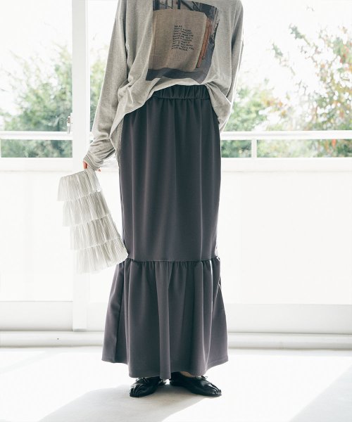 marjour(マージュール)/RIB TIERED SKIRT/img03