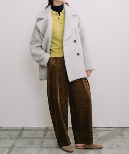 【Liyoca】太コールタックパンツ －手洗い可－ H165 B78 W58 Liyoca 5cm U1687884792(12870円)