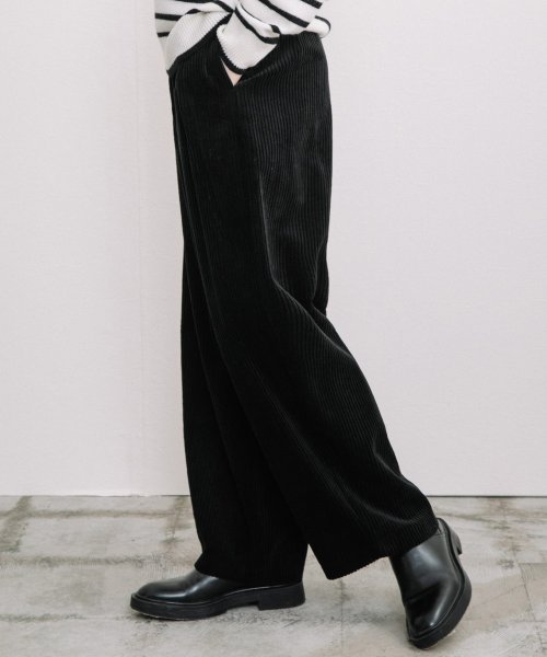 【Liyoca】太コールタックパンツ －手洗い可－ H165 B78 W58 Liyoca 5cm U1687884792(12870円)