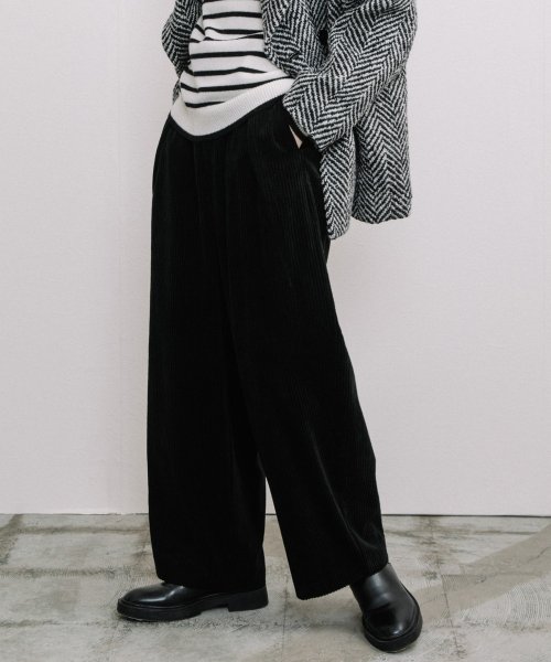 【Liyoca】太コールタックパンツ －手洗い可－ H165 B78 W58 Liyoca 5cm U1687884792(12870円)