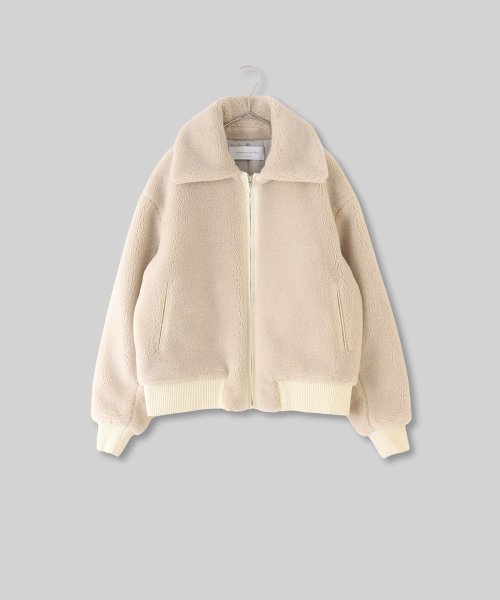 【Audrey and John Wad】ジップアップボアブルゾン H164 B79 W58 H82