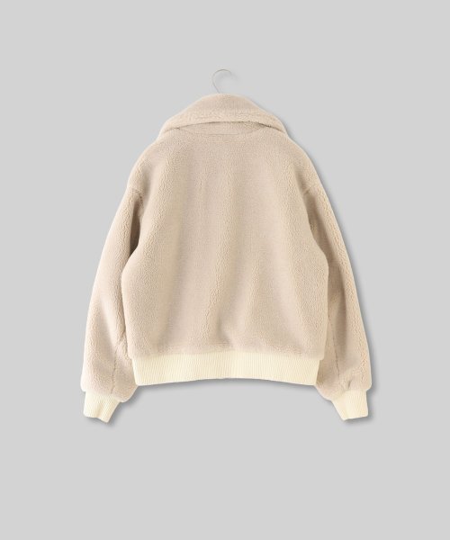 【Audrey and John Wad】ジップアップボアブルゾン H164 B79 W58 H82