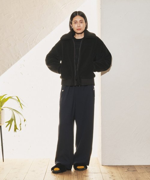 【Audrey and John Wad】ジップアップボアブルゾン H164 B79 W58 H82