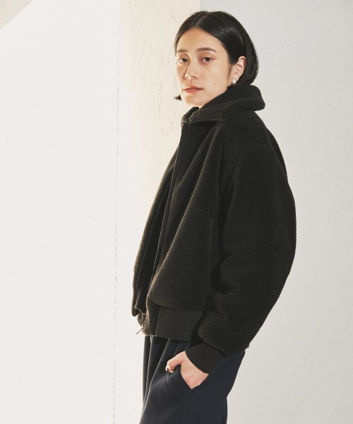 【Audrey and John Wad】ジップアップボアブルゾン H164 B79 W58 H82