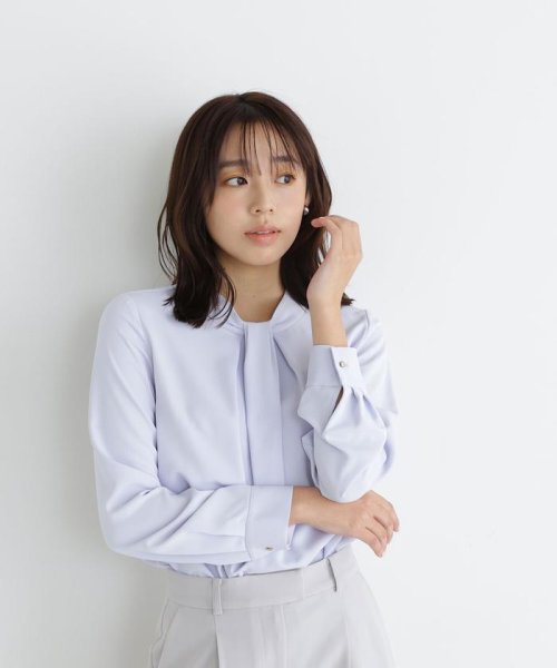 NATURAL BEAUTY BASIC(ナチュラルビューティーベーシック)/タックボウラインブラウス　24SS/img17