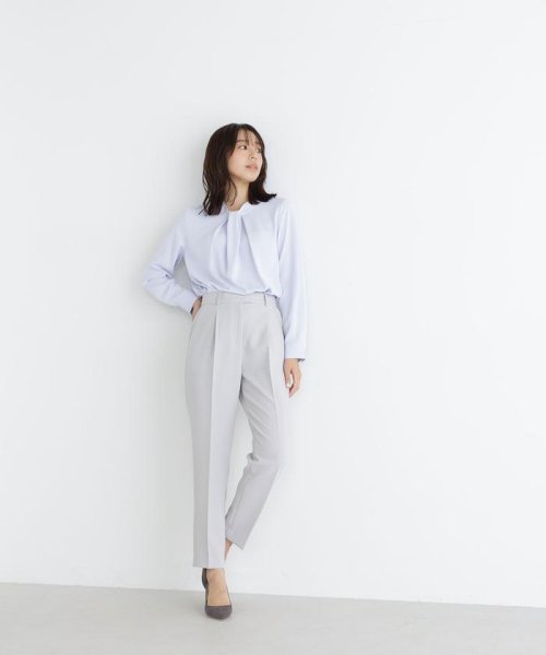 NATURAL BEAUTY BASIC(ナチュラルビューティーベーシック)/タックボウラインブラウス　24SS/img20