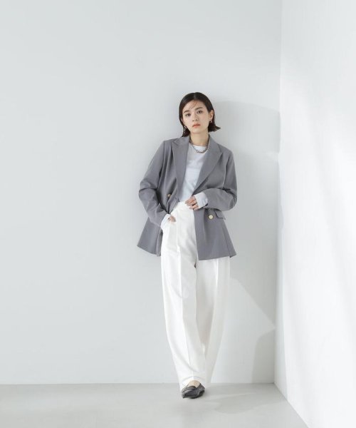 NATURAL BEAUTY BASIC(ナチュラルビューティーベーシック)/＜シアースキンカットソーシリーズ＞クルーネック　24SS/img21