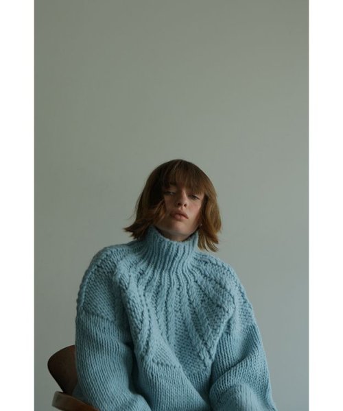 CLANE(クラネ)/CHUNKY CABLE HAND KNIT TOPS/img03