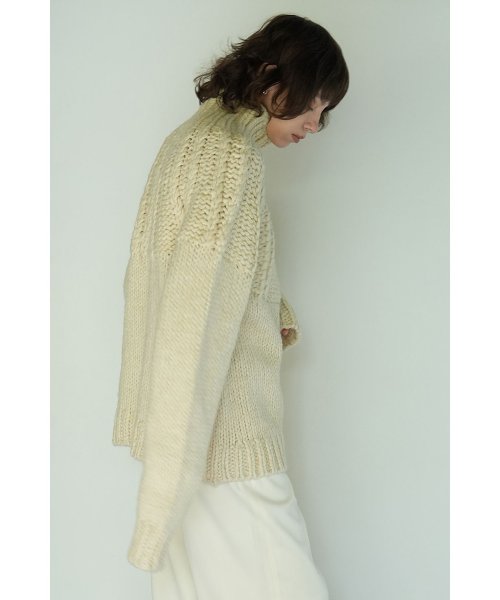 CLANE(クラネ)/CHUNKY CABLE HAND KNIT TOPS/img04