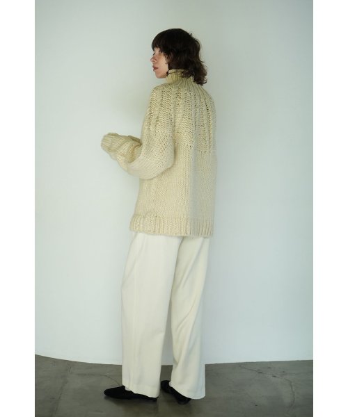 CLANE(クラネ)/CHUNKY CABLE HAND KNIT TOPS/img07