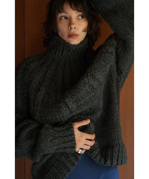 CLANE(クラネ)/CHUNKY CABLE HAND KNIT TOPS/img16