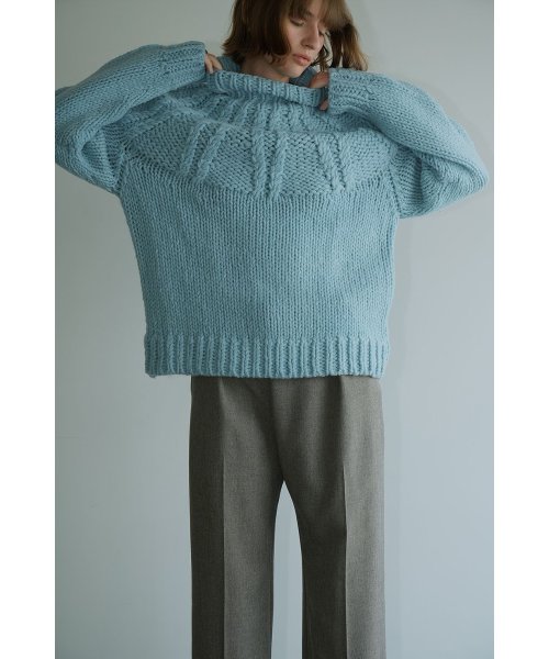 CLANE(クラネ)/CHUNKY CABLE HAND KNIT TOPS/img18