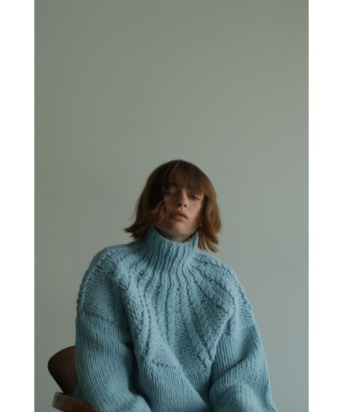CLANE(クラネ)/CHUNKY CABLE HAND KNIT TOPS/img24