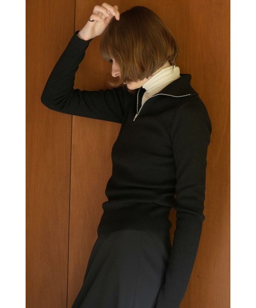 CLANE(クラネ)/ZIP TURTLE KNIT TOPS/img07