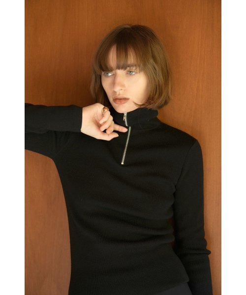 CLANE(クラネ)/ZIP TURTLE KNIT TOPS/img09