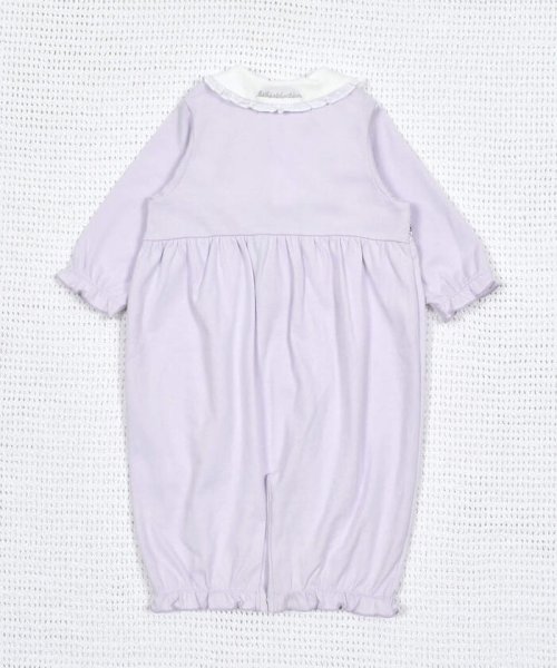 fillot de bebe reduction(フィヨ・デュ・ベベ・ルダクティオン)/スムースパリマルシスモッキング丸襟2WAYオール(50~75cm)/img17