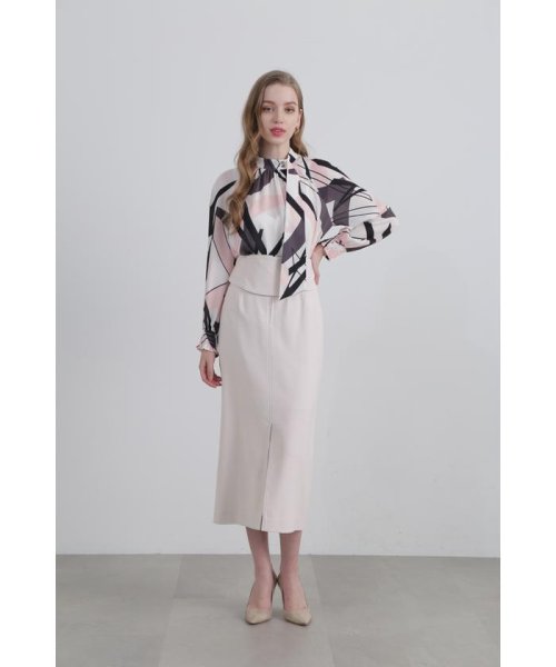 ◆ウエストボタンタイトスカート 