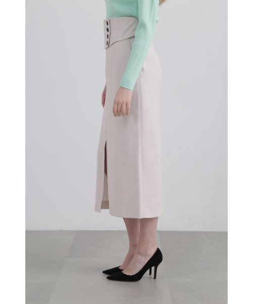 ◆ウエストボタンタイトスカート 
