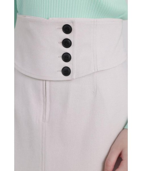 ◆ウエストボタンタイトスカート 