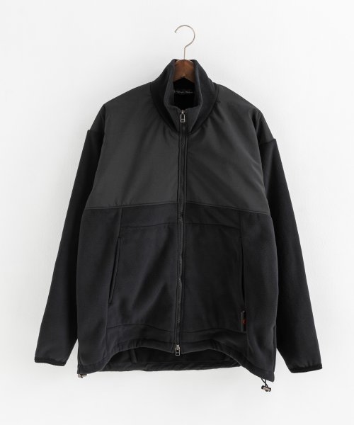 フリースジャケット メンズ レディース アウター ブルゾン スタンドネック オーバーサイズ ビッグシルエット ルーズ ジップアップ ポーラテック クラシック カ 着丈 Upscape 肩幅 身幅 袖丈 メンズ ポーラテック Audience/アップスケープオーディエンス Audience 約74cm