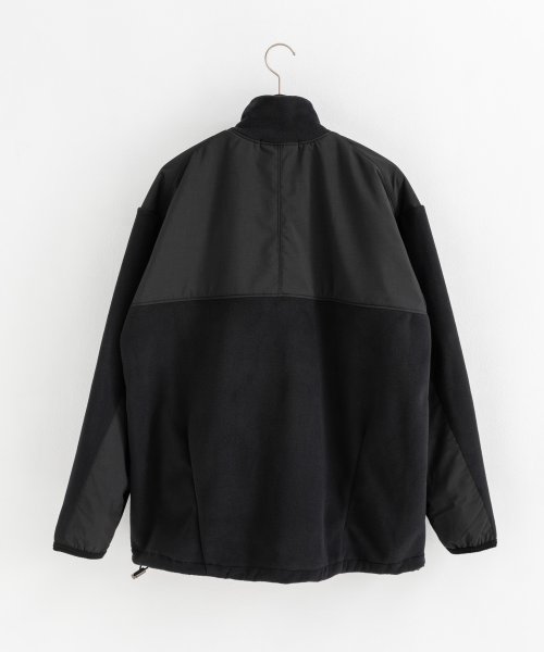 フリースジャケット メンズ レディース アウター ブルゾン スタンドネック オーバーサイズ ビッグシルエット ルーズ ジップアップ ポーラテック クラシック カ 着丈 Upscape 肩幅 身幅 袖丈 メンズ ポーラテック Audience/アップスケープオーディエンス Audience 約74cm