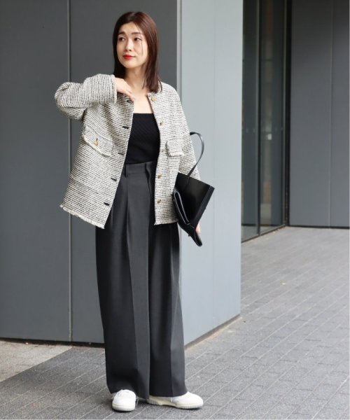 GIOLICA MIXツイードWIDEジャケット 身長 165cm　着用サイズ