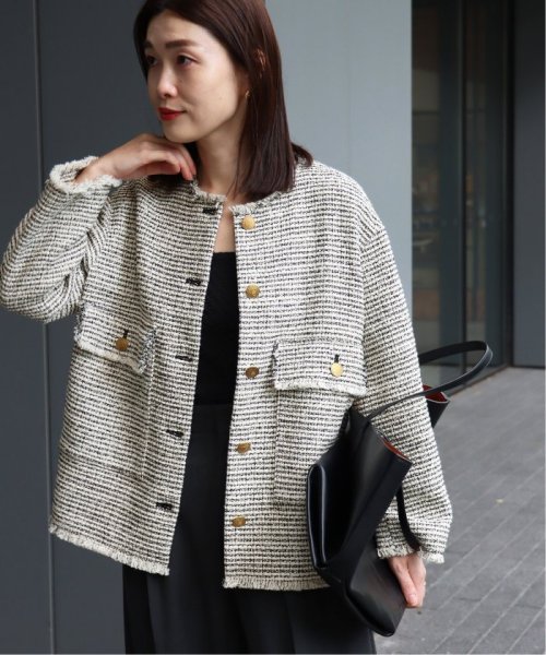 GIOLICA MIXツイードWIDEジャケット 身長 165cm　着用サイズ