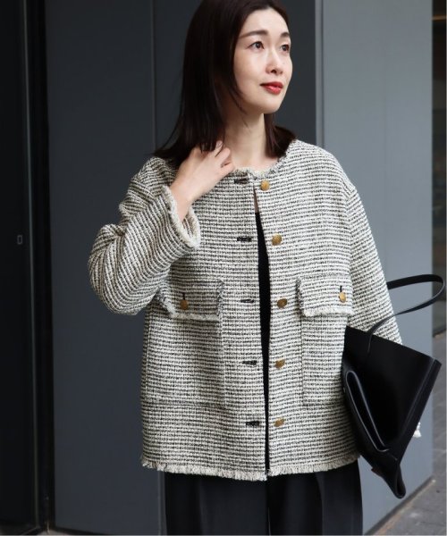 GIOLICA MIXツイードWIDEジャケット 身長 165cm　着用サイズ