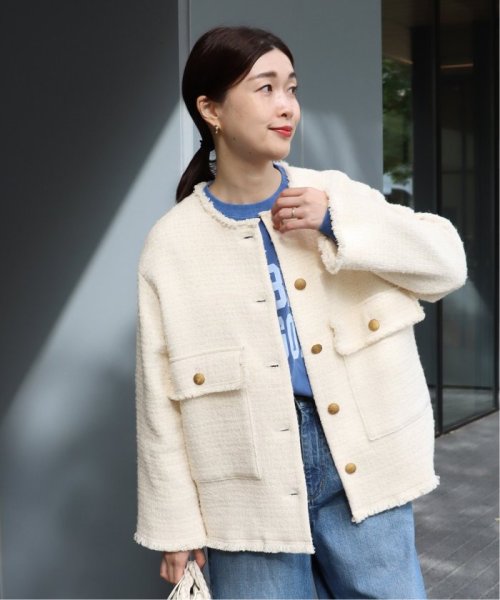 GIOLICA MIXツイードWIDEジャケット 身長 165cm　着用サイズ