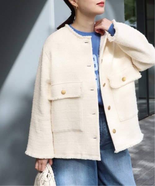 GIOLICA MIXツイードWIDEジャケット 身長 165cm　着用サイズ