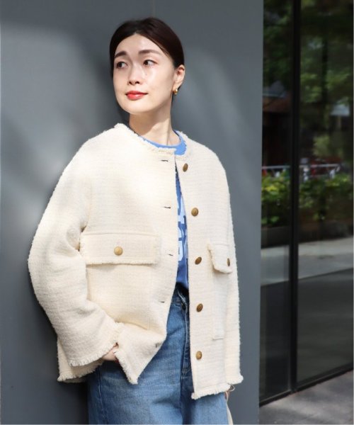 GIOLICA MIXツイードWIDEジャケット 身長 165cm　着用サイズ