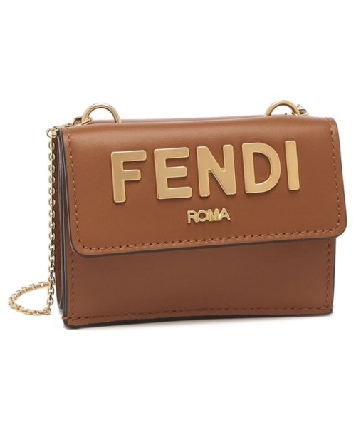 FENDI(フェンディ)/フェンディ 三つ折り財布 チェーンウォレット ブラウン レディース FENDI 8M0481 AKK2 F1C6J/img01