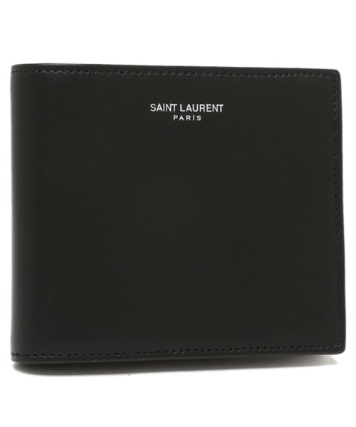 SAINT LAURENT(サンローランパリ)/サンローランパリ 二つ折り財布 ブラック メンズ SAINT LAURENT PARIS 396303 0U90N 1000/img01