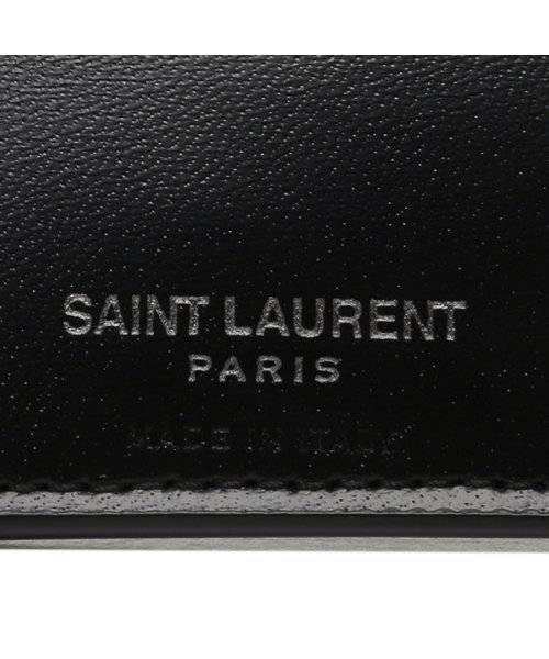 SAINT LAURENT(サンローランパリ)/サンローランパリ 二つ折り財布 タイニーカサンドラ ブラック メンズ SAINT LAURENT PARIS 607727 1JB0U 1000/img08