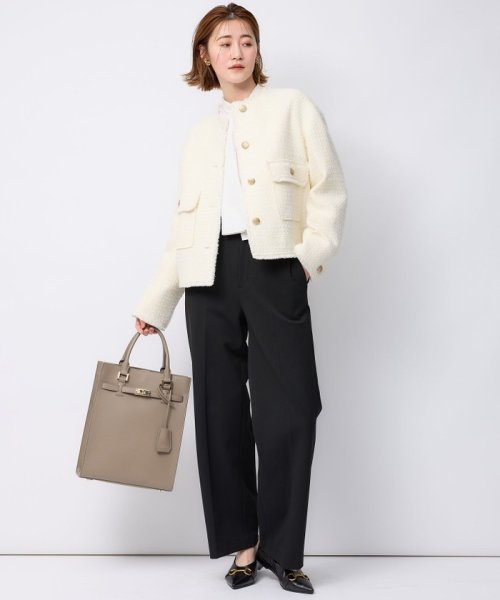 GIOLICA カラーミックスツイード ジャケット #075 #002 #305 #310 カラーミックスツイード モノトーンミックス レッドミックス ホワイト