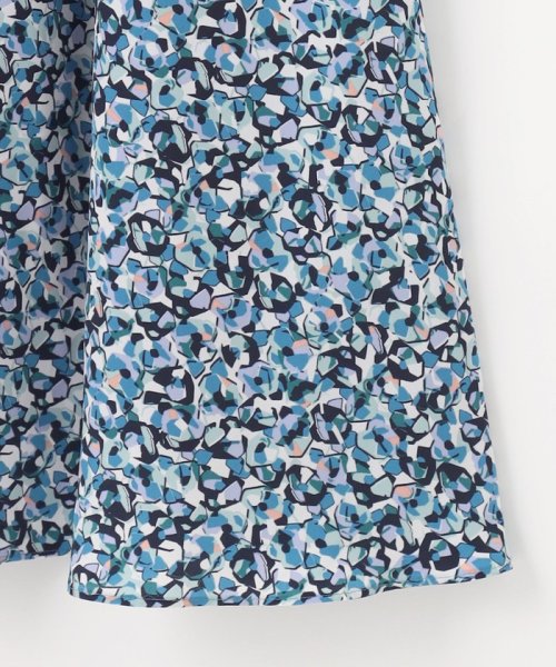 【洗える】フラワーペタルプリント スカート 