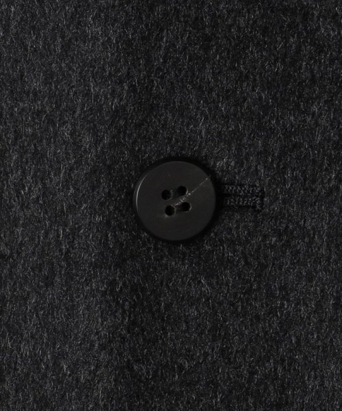 カシミヤビーバー クルーネックロングコート 