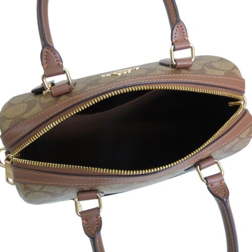 COACH コーチ ROWAN SATCHEL ローアン サッチェル シグネチャー ハンド バッグ 斜めがけ ショルダー バッグ 2WAY バッグ