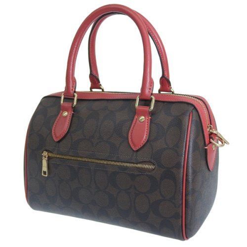 COACH コーチ ROWAN SATCHEL ローアン サッチェル シグネチャー ハンド バッグ 斜めがけ ショルダー バッグ 2WAY バッグ