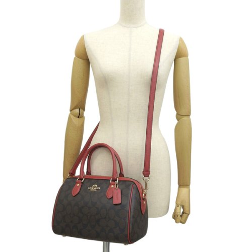 COACH コーチ ROWAN SATCHEL ローアン サッチェル シグネチャー ハンド バッグ 斜めがけ ショルダー バッグ 2WAY バッグ