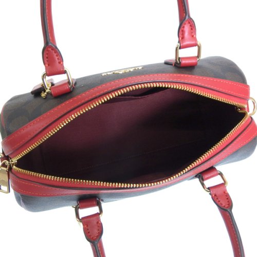 COACH コーチ ROWAN SATCHEL ローアン サッチェル シグネチャー ハンド バッグ 斜めがけ ショルダー バッグ 2WAY バッグ