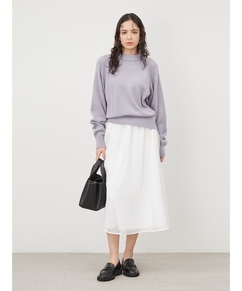 シャギーニットボリュームスカートコーデ SET 予めご了承ください 総丈 ウエスト 裾幅