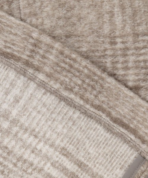 【キルトピン付き】ECOLANAスライバーチェック フーデットアウター 