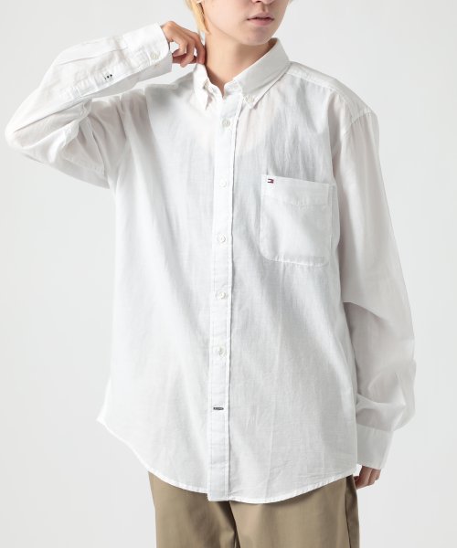 TOMMY HILFIGER(トミーヒルフィガー)/【TOMMY HILFIGER / ミーヒルフィガー】Southern Prep Linen リネン混 シャツ 羽織 ボタンダウン/img19