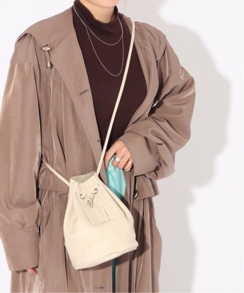 ENSEMBLE(アンサンブル)/【blancle/ ブランクレ】S.LEATHER QUILTED DRAWSTRING BAG/img23