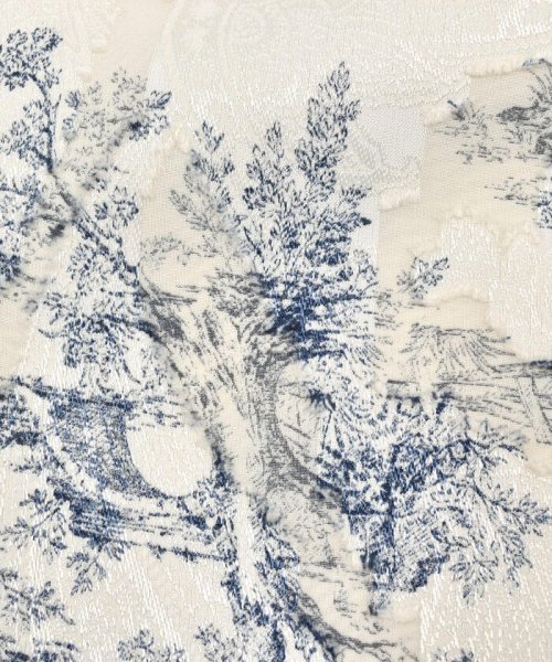 【日本製】トワルドジュイ柄カットドビージャンパースカート(110~130cm) ショコラ